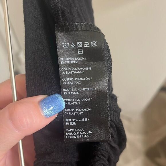 ✨FREE PEOPLE BEACH ALIA WIDE LEG SZ XS PANTS BLACK✨ - Picture 7 of 7